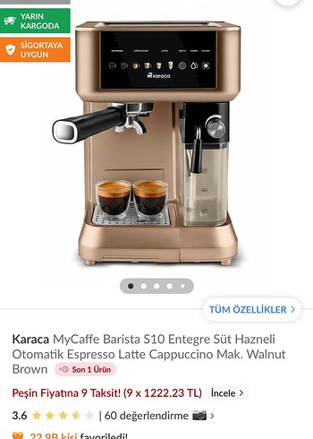 Karaca Kahve Makinesi Bej - Görsel 2