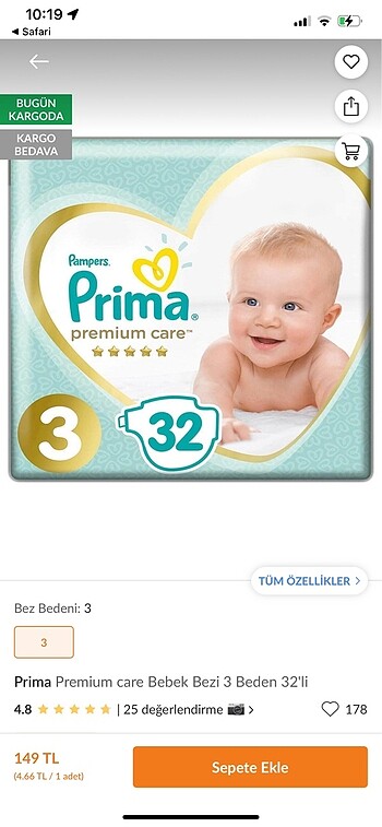 Prima Premium Care 3 Numara