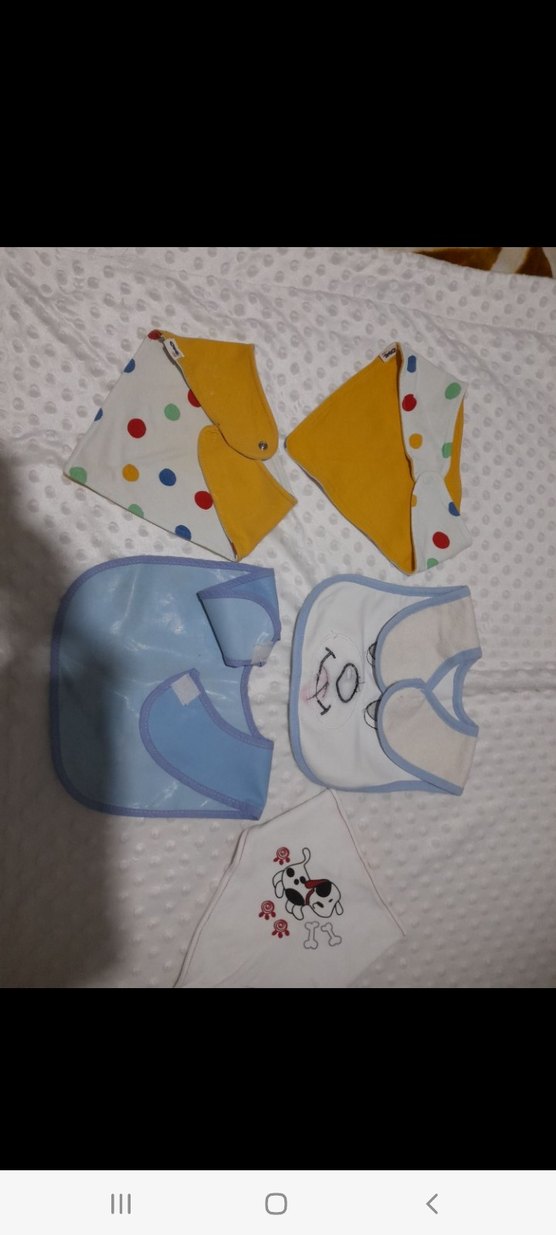 Renkli Baskılı Bebek Önlükleri Seti - Görsel 2