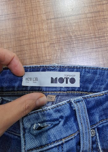Kadın Mavi Mini Denim Şort - Görsel 3