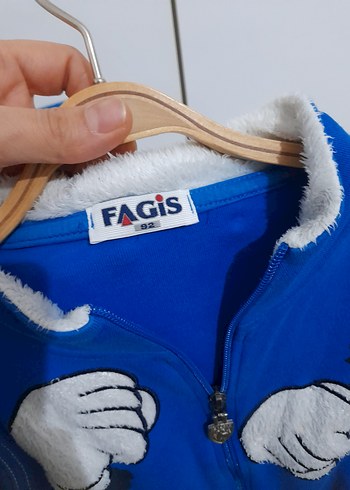 Mavi Kapüşonlu Fermuarlı Erkek Sweatshirt - Görsel 3
