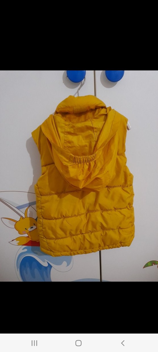 Sarı Erkek Çocuk Fermuarlı Yelek - Görsel 2