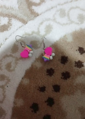 küpe,toka ve bir adet kart - Görsel 3