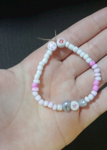 Renkli Boncuklu kız çocuk Bileklik - Görsel 2