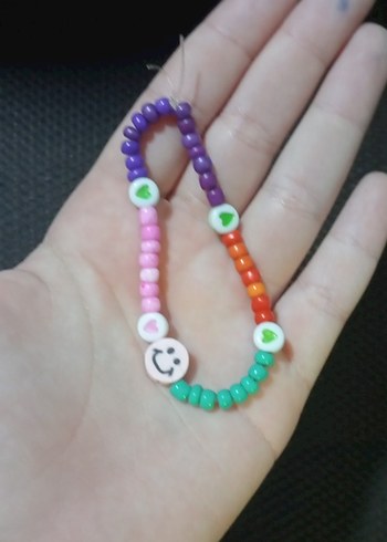 Renkli Boncuklu kız çocuk Bileklik - Görsel 3