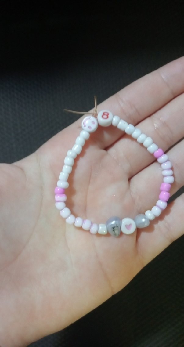 Renkli Boncuklu kız çocuk Bileklik - Görsel 2