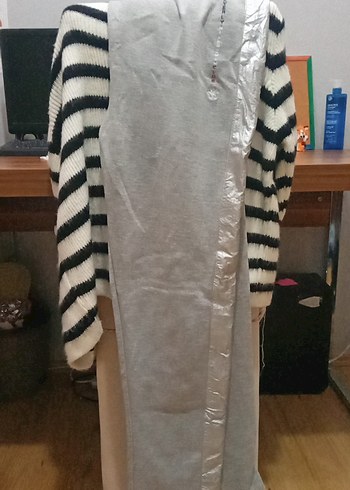 Gri kiz Çocuk Fermuarlı Rahat Eşofman Takımı - Görsel 3