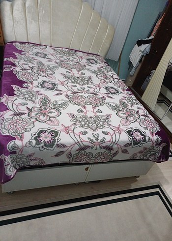 Mor Baskılı çift kişilik Battaniye - Görsel 5