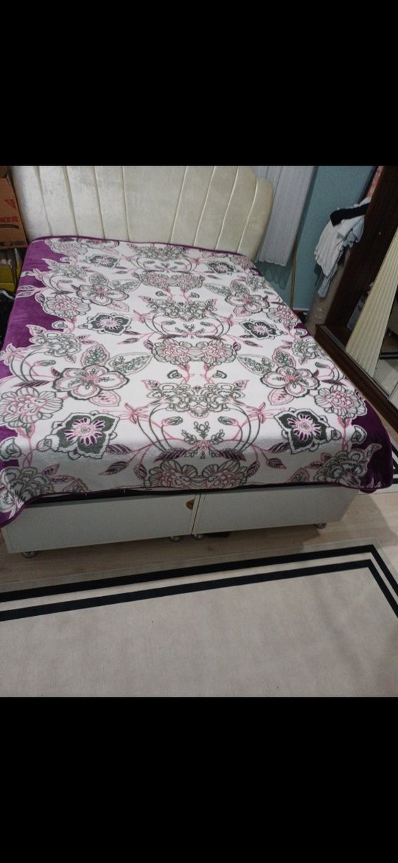 Mor Desenli Hafif battaniye - Görsel 2