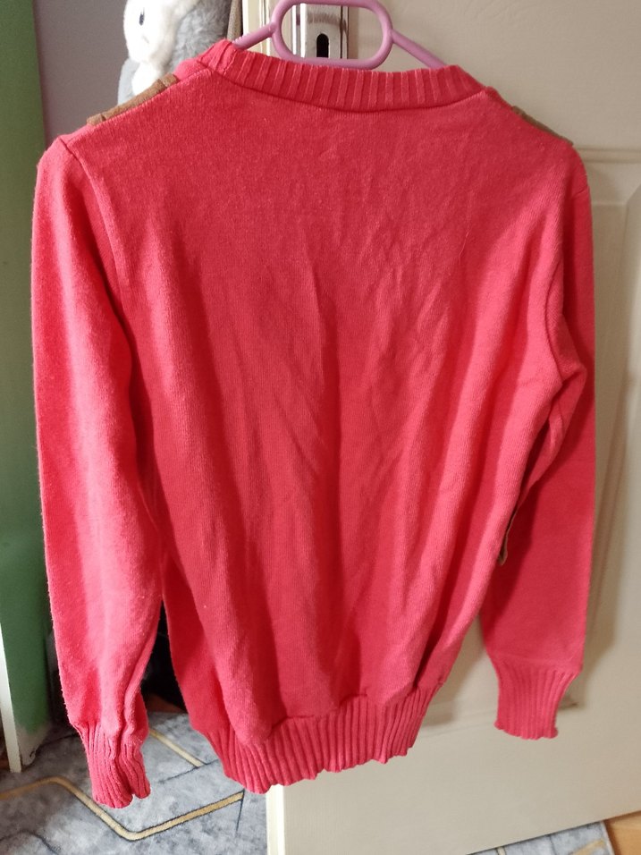 Pembe Süet Detaylı Bohem Kız Çocuk Kazak - Görsel 2