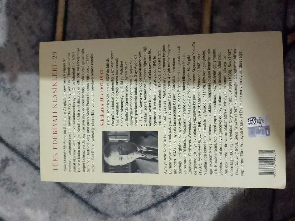 Sabahattin Ali - Kürk Mantolu Madonna - Görsel 2