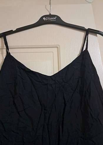 Siyah Mini askılı Kolsuz Tulum - Görsel 3