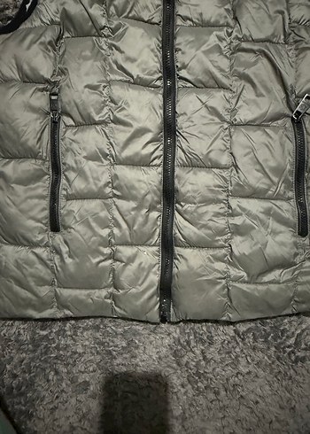 Gri erkek  Yelek, Yüksek Yakalı, Sade - Görsel 4