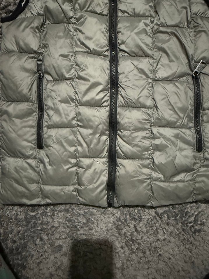 Gri erkek  Yelek, Yüksek Yakalı, Sade - Görsel 4