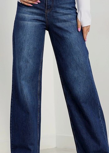 Kadın Lacivert Bol Kesim Jean - Görsel 3