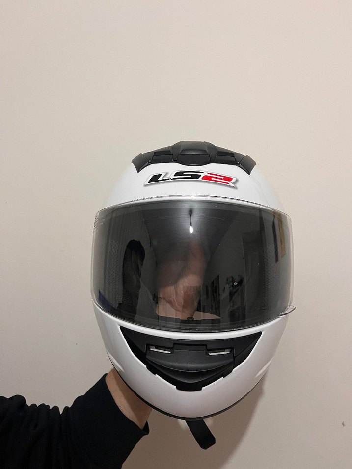 LS2 marka Beyaz kusursuz kask - Görsel 5