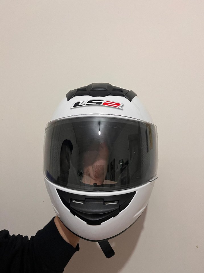 LS2 marka Beyaz kusursuz kask - Görsel 2