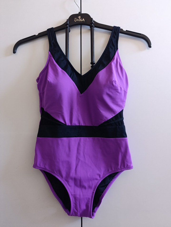 Mor Kemerli Kadın Mayo - Görsel 5