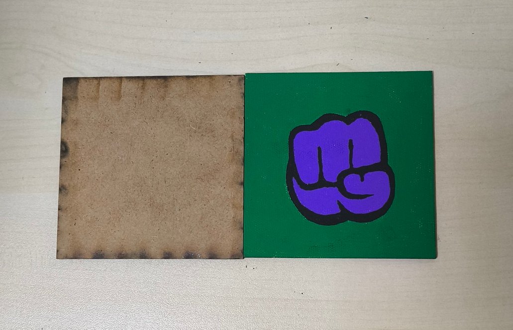 Hulk'un Yumruğu | El Yapımı Kanvas Tablo - Görsel 2