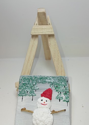 Dokulu Tablo Seti Minyatür | El Yapımı - Görsel 4