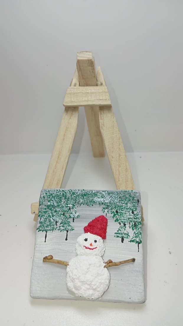 Dokulu Tablo Seti Minyatür | El Yapımı - Görsel 4