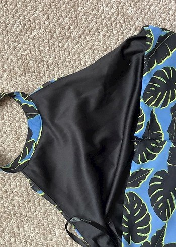 Mavi Desenli Uzun  Elbise - Görsel 2