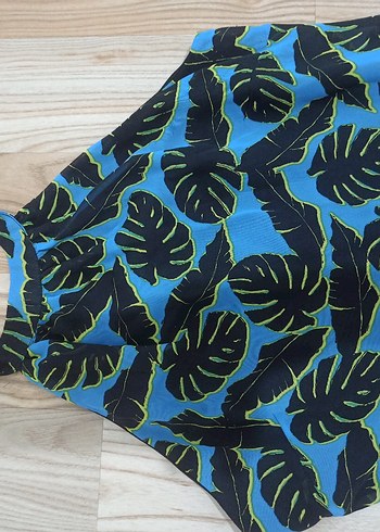 Mavi Desenli Uzun  Elbise - Görsel 5