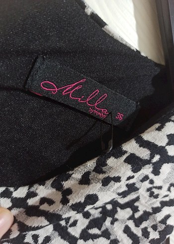 Gri Desenli Elbise - Görsel 3