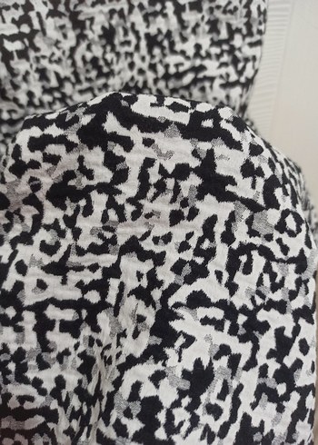 Gri Desenli Elbise - Görsel 5