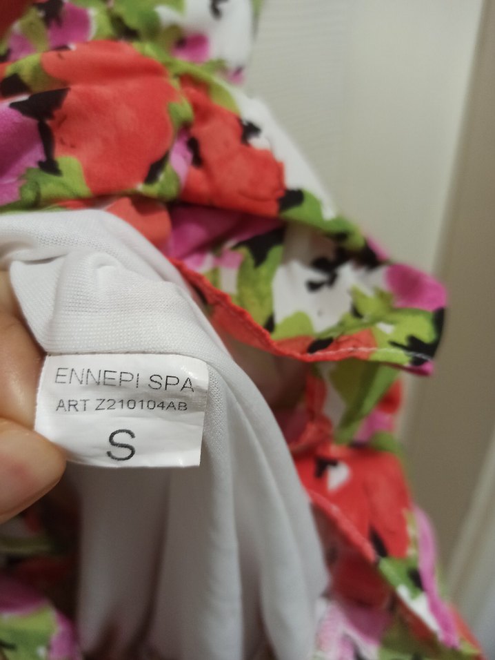 Çiçek Desenli Renkli Mini Elbise - Görsel 4