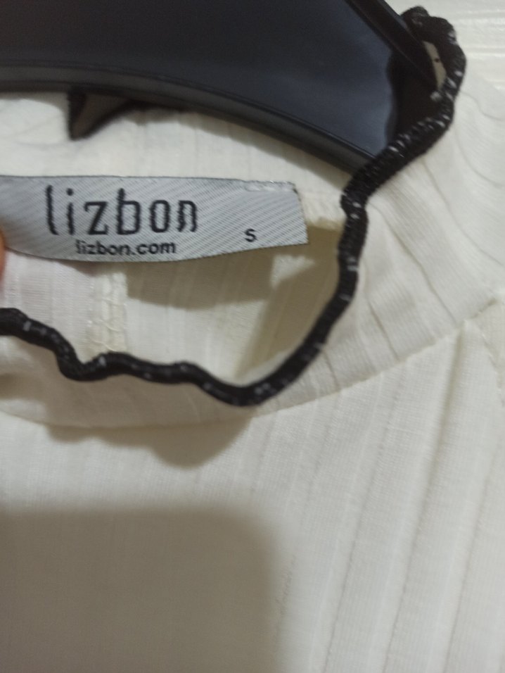 Beyaz Pilili Kolsuz Midi Elbise - Görsel 3