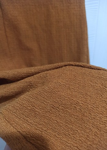 Düğmeli V Yaka Kısa Kollu Elbise - Görsel 3