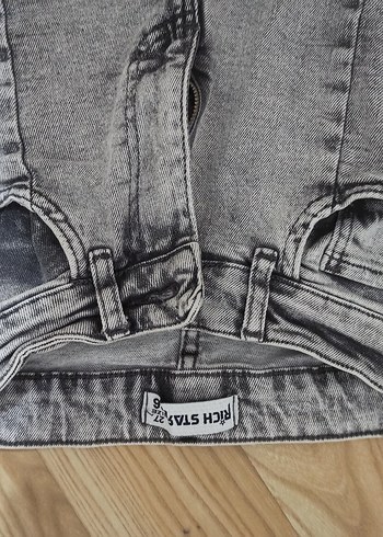 Gri Regular Fit Tie-Dye Kadın Jean - Görsel 2