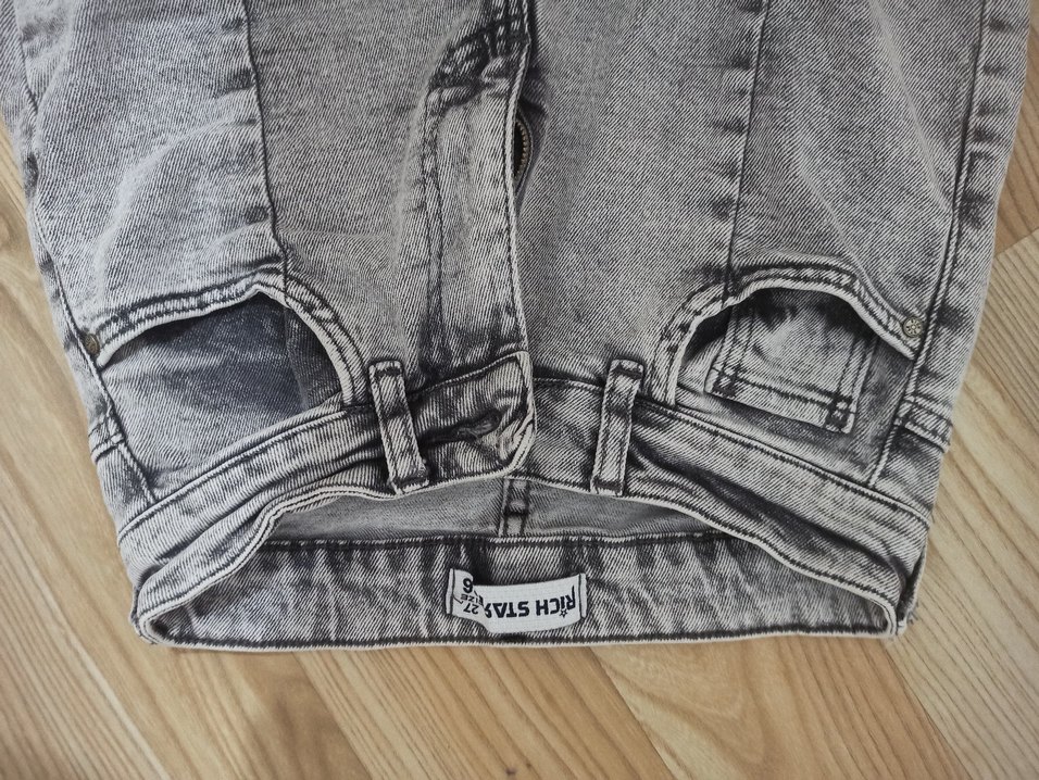 Gri Regular Fit Tie-Dye Kadın Jean - Görsel 2