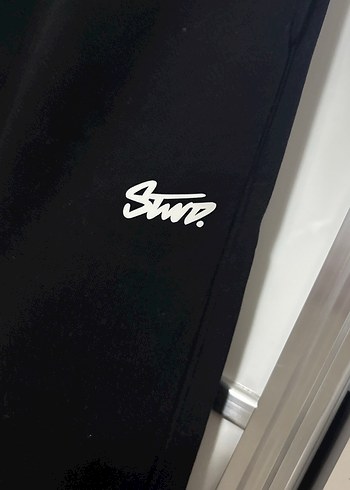 Pull Bear Siyah unisex Fermuarlı Rahat Eşofman - Görsel 2