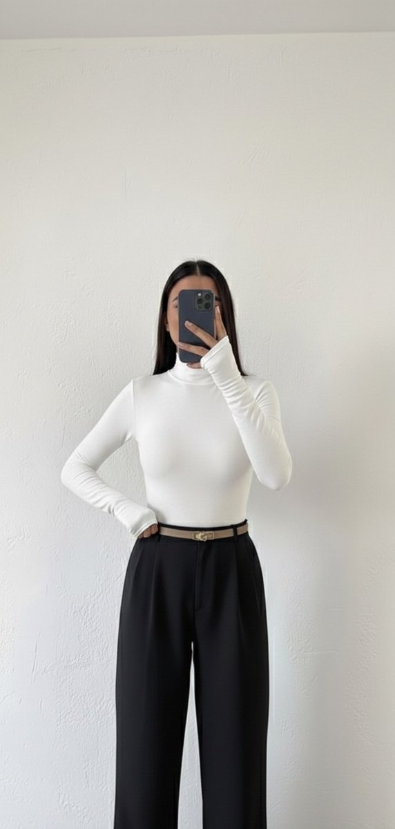 BAŞLIK:
BALIKÇI YAKA UZUN KOL BASIC BLUZ  ŞIK VE RAHAT MODEL - Görsel 2