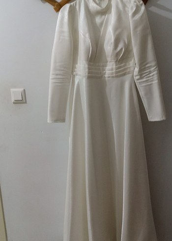 Nikah / Nişan İçin Zarif Beyaz Elbise - Görsel 2