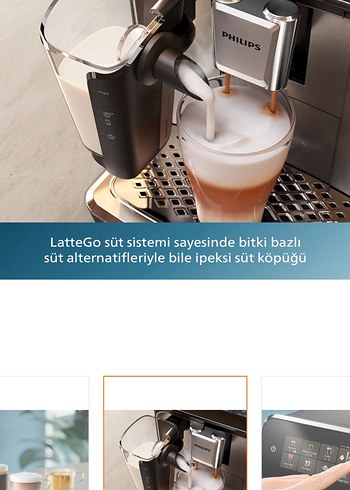 Philips Otomatik Kahve Makinesi Bej - Görsel 2