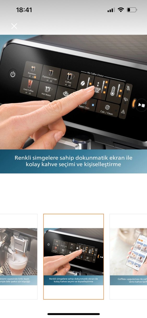 Philips Otomatik Kahve Makinesi Bej - Görsel 3