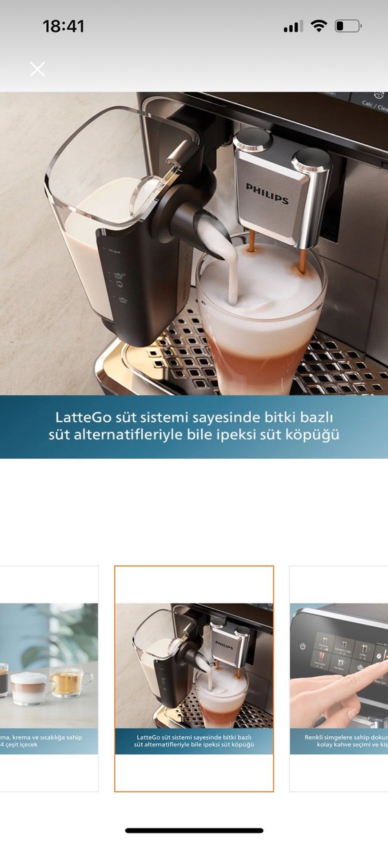 Philips Otomatik Kahve Makinesi Bej - Görsel 2