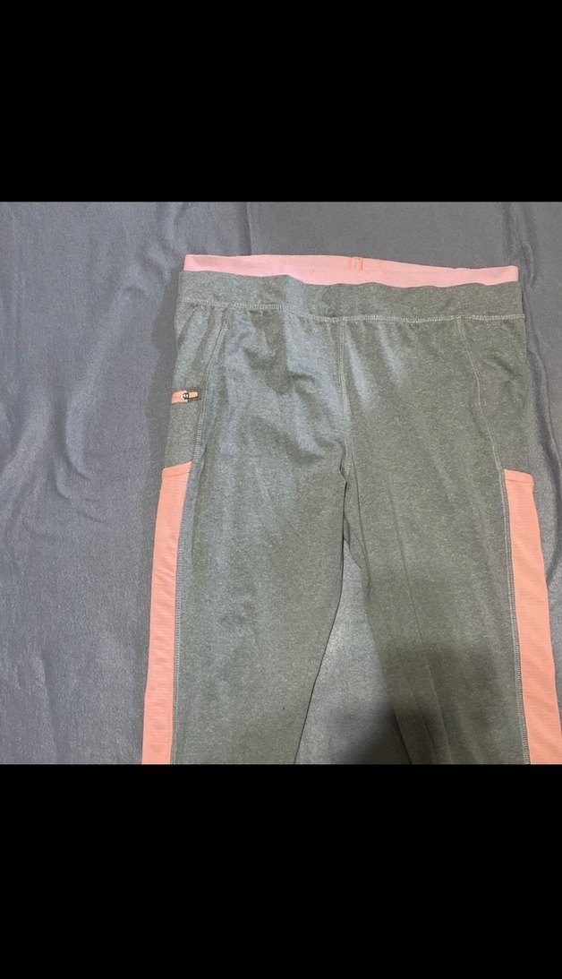 Gri Kadın Spor Tayt Fermuarlı Detaylı - Görsel 2