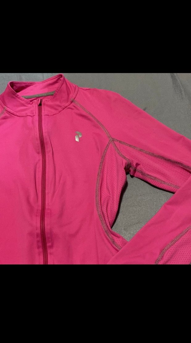 Pembe Fermuarlı Spor Kadın Ceket - Görsel 3