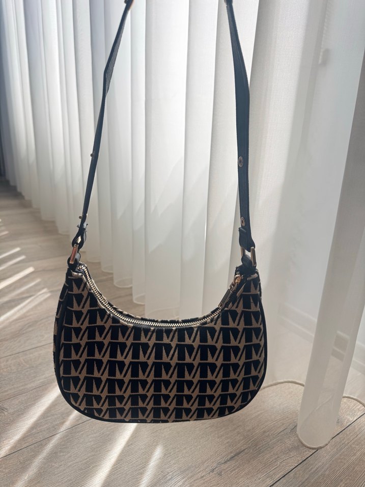 Mango monogram çanta - Görsel 5