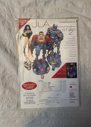 1999 Superman vs Terminator Çizgi Roman Jelatinli Almanca - Görsel 2