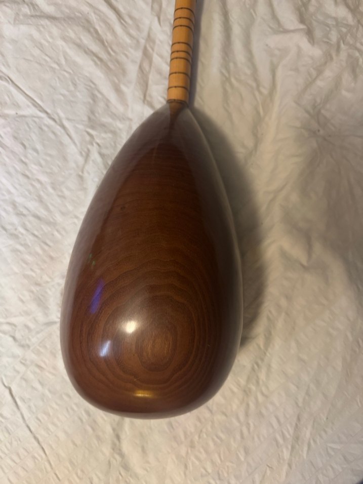 Oyma Dut Uzun Saplı Bağlama - Görsel 3