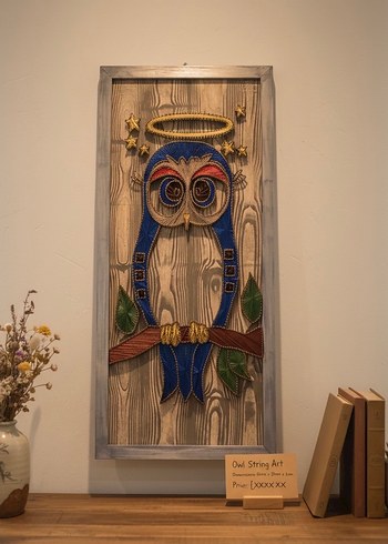 Baykuş String Art (Filografi) Tablo - Görsel 2