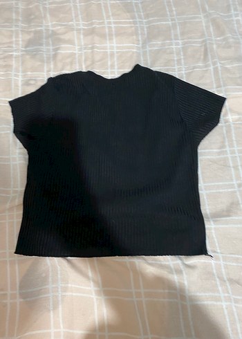 Kısa Kollu Siyah Hamile Tişörtü - Görsel 2