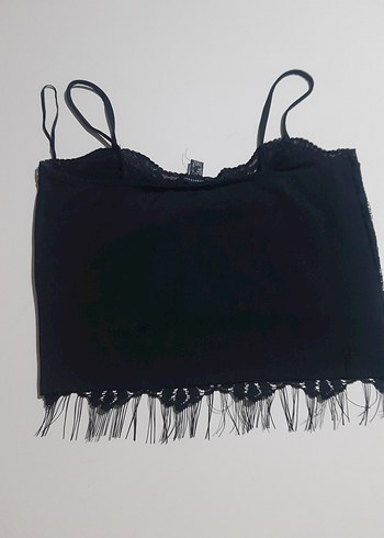 Siyah Dantelli Strappy Mini Bustiyer - Görsel 3