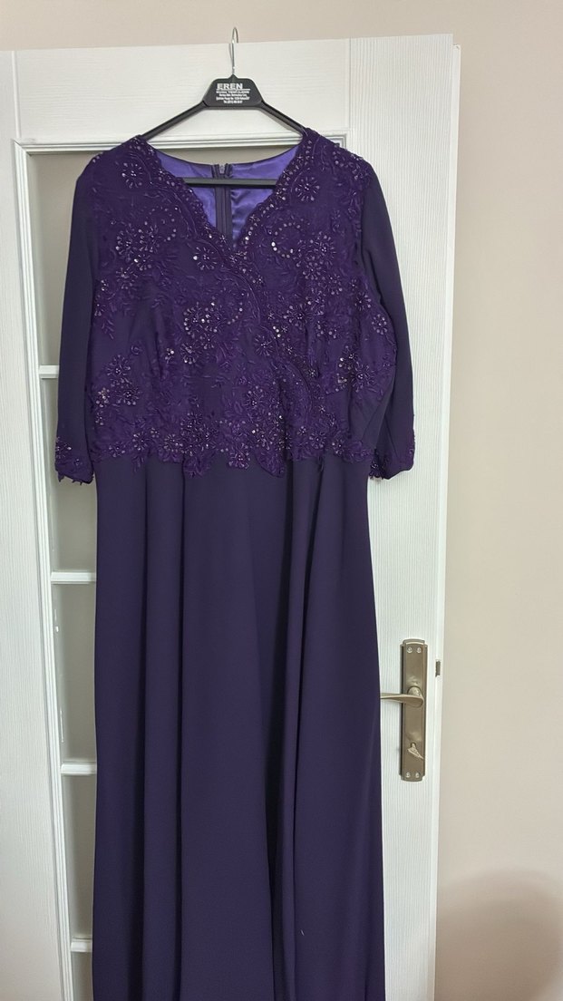 Mor  Boncuklu Yılan Desenli yarım kol - Görsel 3