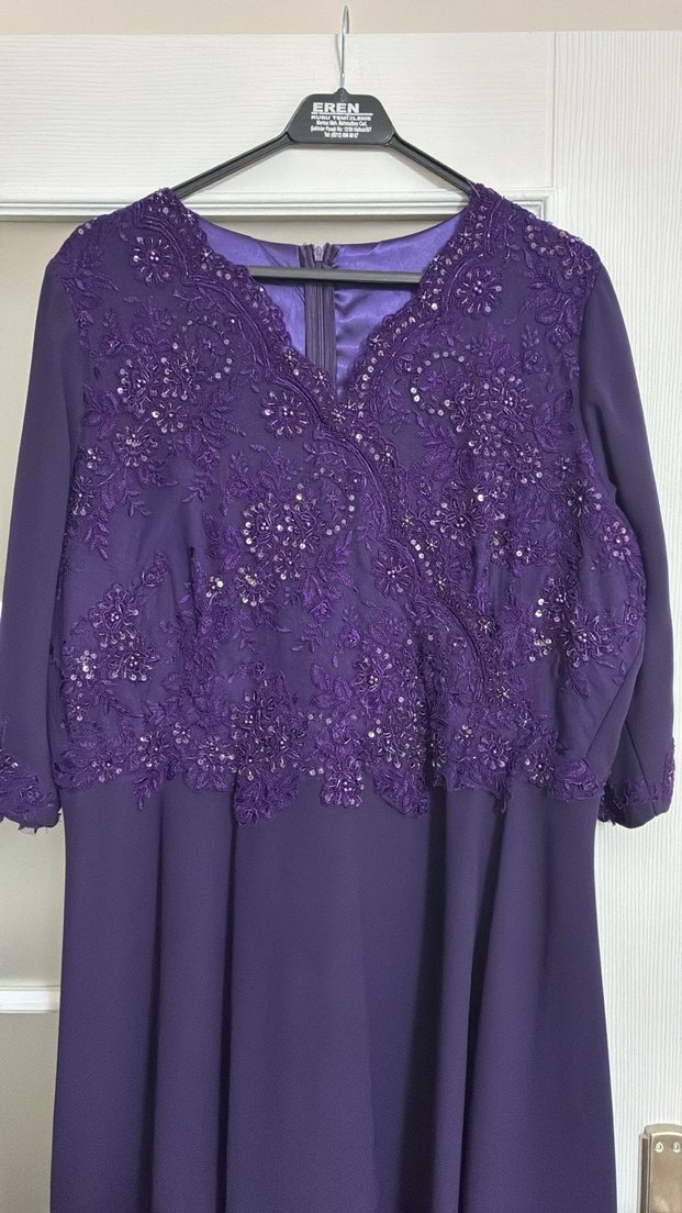 Mor  Boncuklu Yılan Desenli yarım kol - Görsel 4